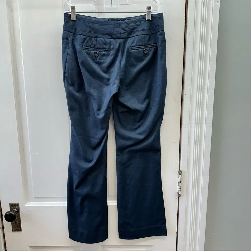 The Limited Cassidy Fit navy wide leg dress pants women's 4s‎ 4 short